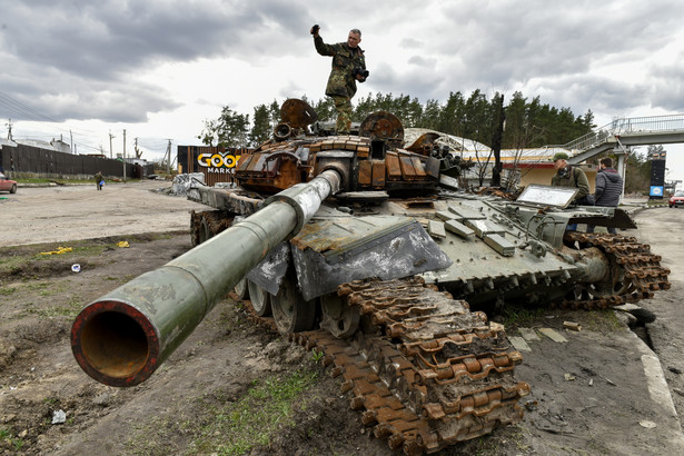 ZNiszczony rosyjski czołg