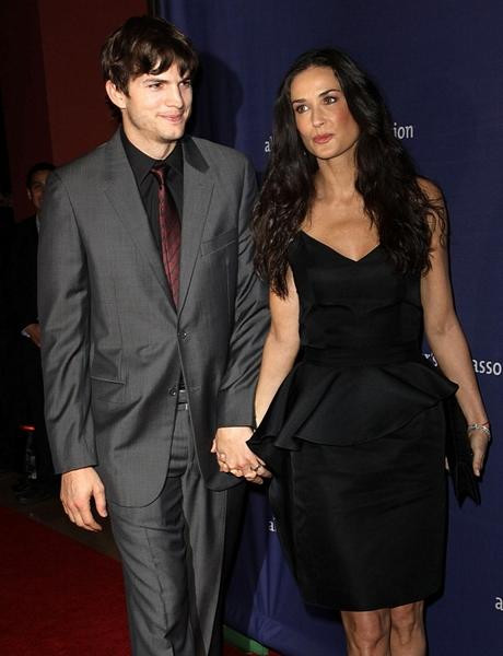 Ashton Kutcher i Demi Moore na imprezie charytatywnej "A Night at Sardi's".