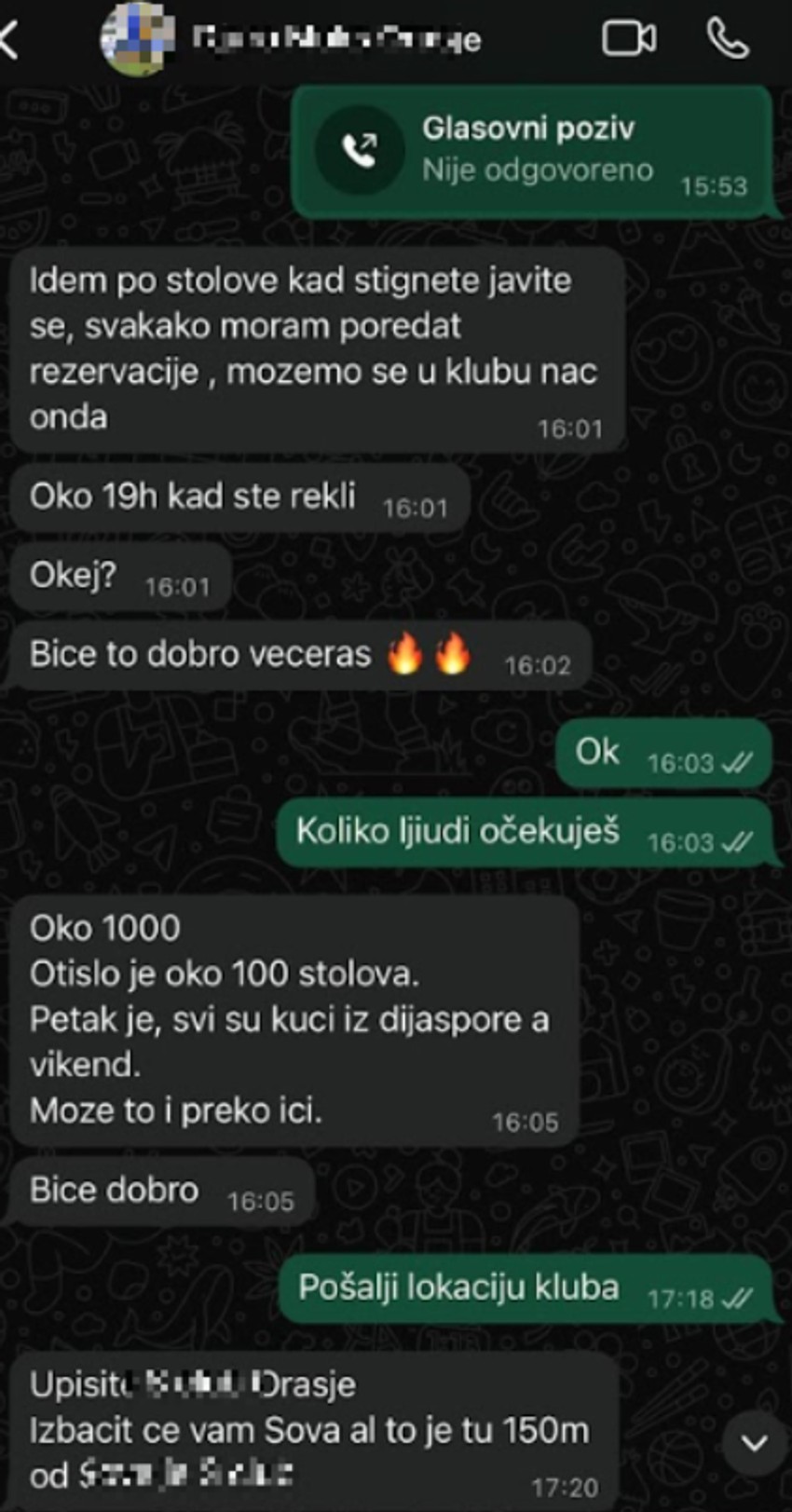 Prepiska menadžera Saše Kovačevića i organizatora