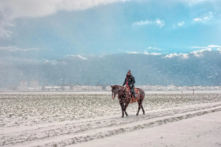 Wycieczki konne zimą to ogromna przyjemność, fot. mat. prasowe Polska Agencja Promocji Jeździectwa