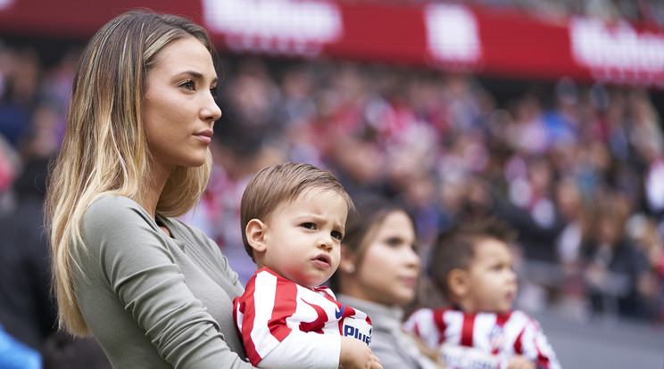 Alice Campello, a spanyol focista, Álvaro Morata felesége és gyermekei / Fotó: GettyImages