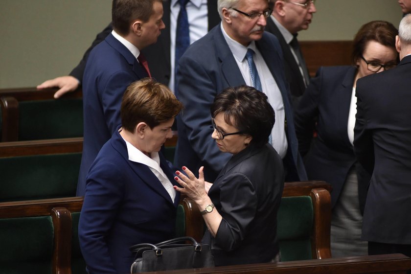 Beata Szydło i Elżbieta Witek