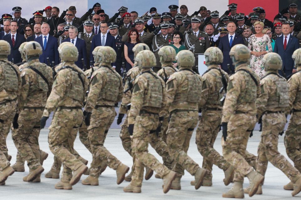 Uroczystości święta Wojska Polskiego przed Grobem Nieznanego Żołnierza w Warszawie. 15.08.2022 r. 