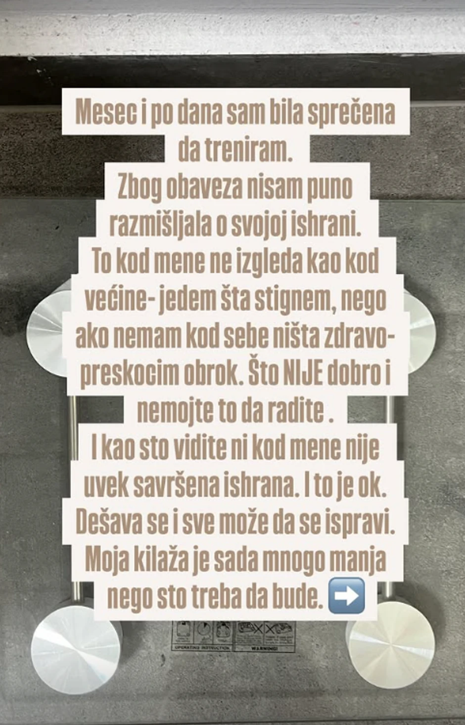 Kaća Lazić o kilaži