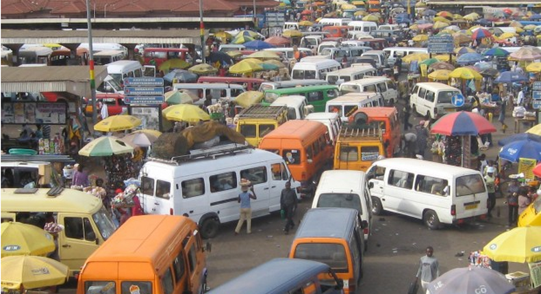 Transport terminal in Accra.