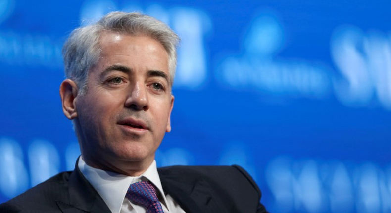 FILE PHOTO: Bill Ackman, chief executive officer and portfolio manager at Pershing Square Capital Management, speaks during the SALT conference in Las Vegas, Nevada, U.S. May 18, 2017.  REUTERS/Richard Brian/File Photo