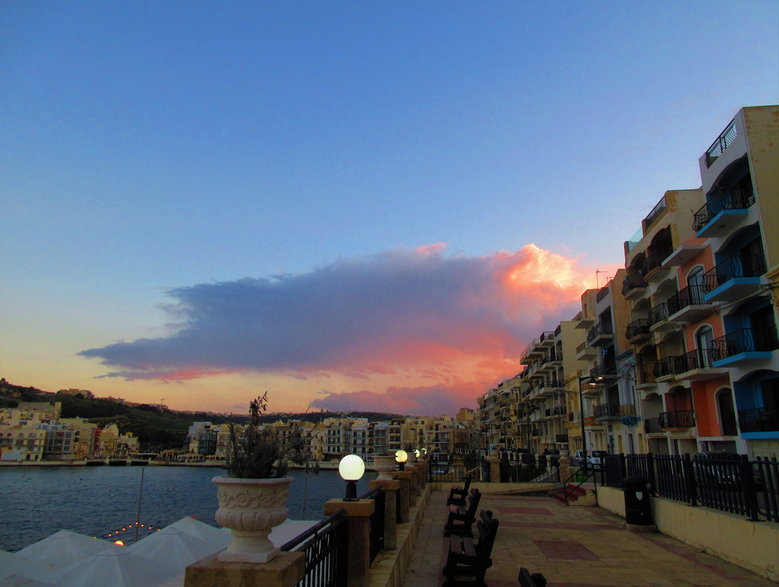 Zachód słońca na Gozo