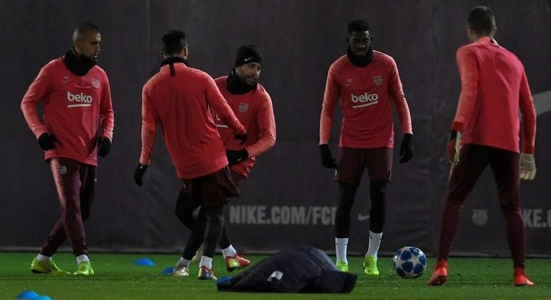 Dembele returned to full training with the Barca squad on Monday