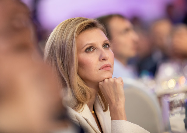 Brigitte Macron przyjęła w Pałacu Elizejskim pierwszą damę Ukrainy Ołenę Zełenską