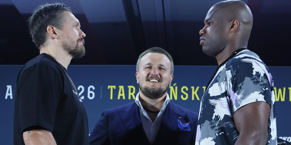 Ołeksandr Usyk i Daniel Dubois.