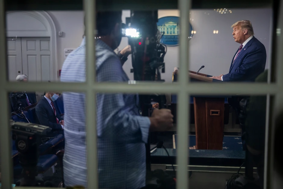 Tramp na brifingu u Vašingtonu