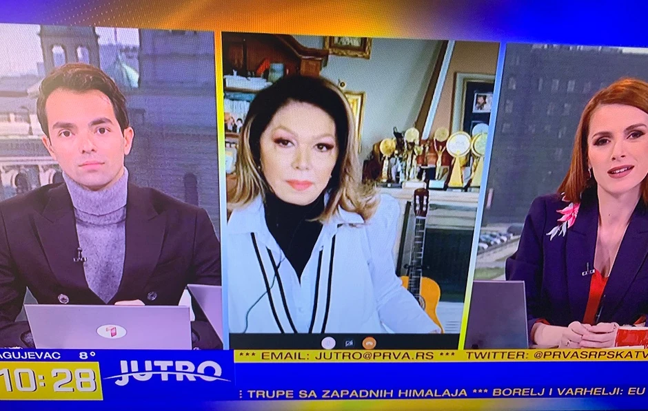 Neda Ukraden - jutarnji program TV "Prva" 