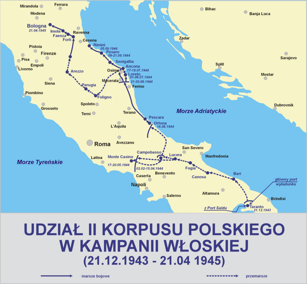 2 Korpus Polski w Kampanii Włoskiej Fot. By Lonio17, CC BY-SA 4.0