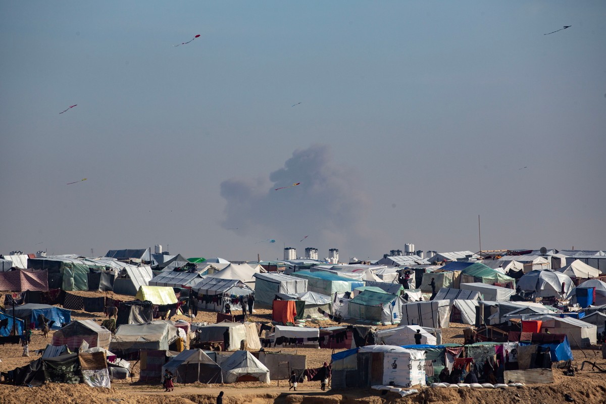 Obóz wewnętrznych uchodźców w Rafah