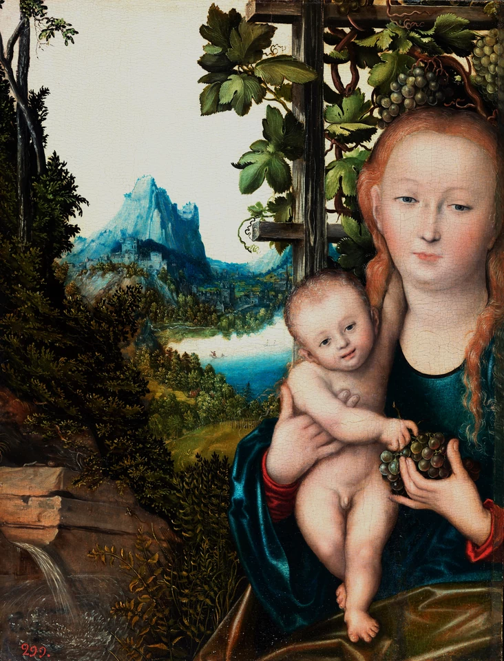 Lucas Cranach starszy, "Matka Boska z Dzieciątkiem" (1520-25)