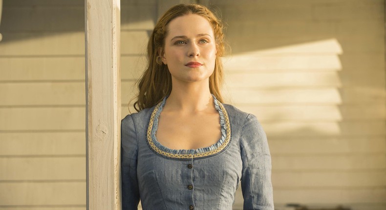 Evan Rachel Wood as Dolores Abernathy in Westworld 