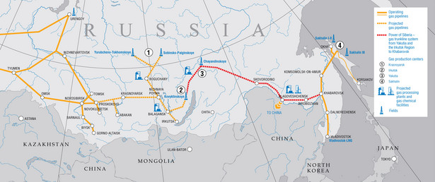 Gazociąg "Siła Syberii" (fot. Gazprom)