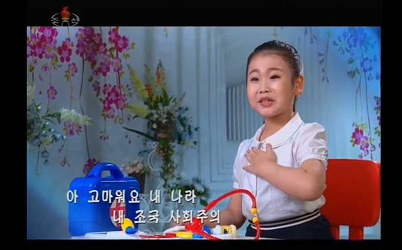 Kadr z północnokoreańskiej tv