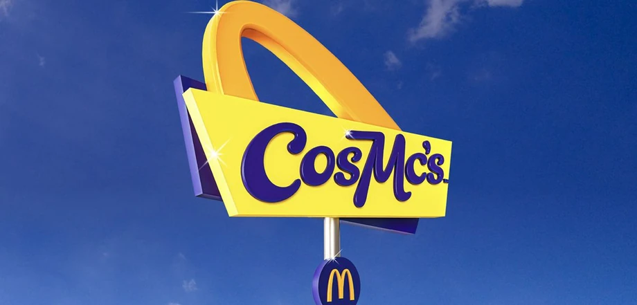 Logo restauracji CosMc, nowej sieci, którą rozbudowyje McDonald's