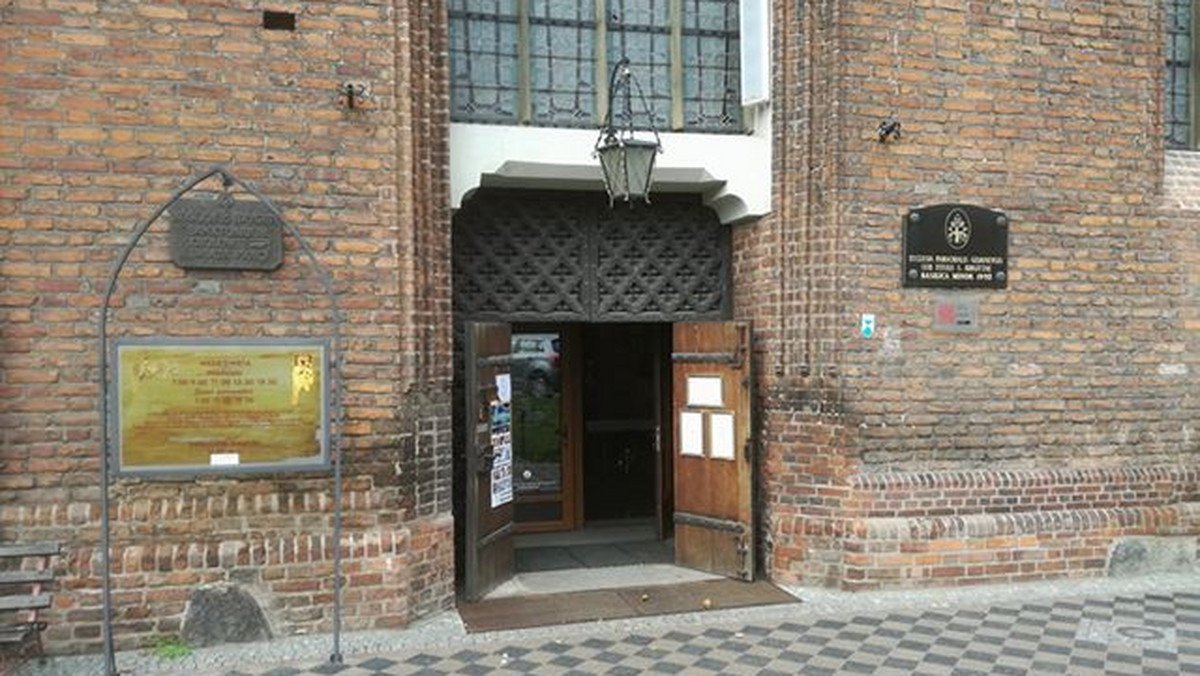 Gdańsk: tablica Bractwa Oblatów w kościele św. Brygidy