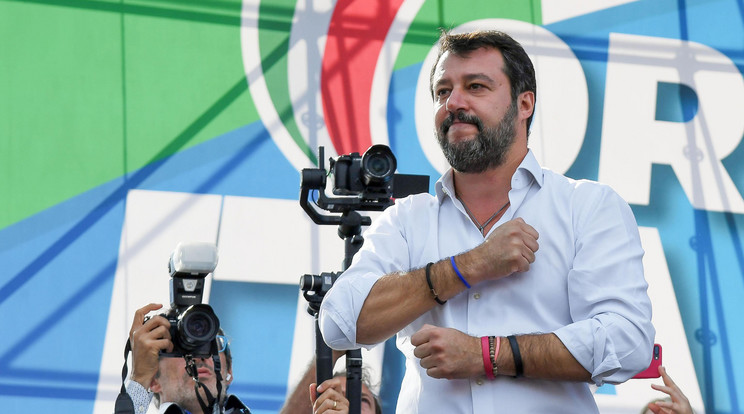 Matteo Salvini volt olasz belügyminiszter / Fotó: MTI/EPA/ANSA/Alessandro Di Meo