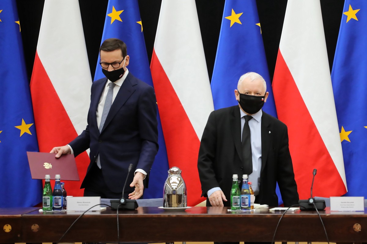 Mateusz Morawiecki i Jarosław Kaczyński