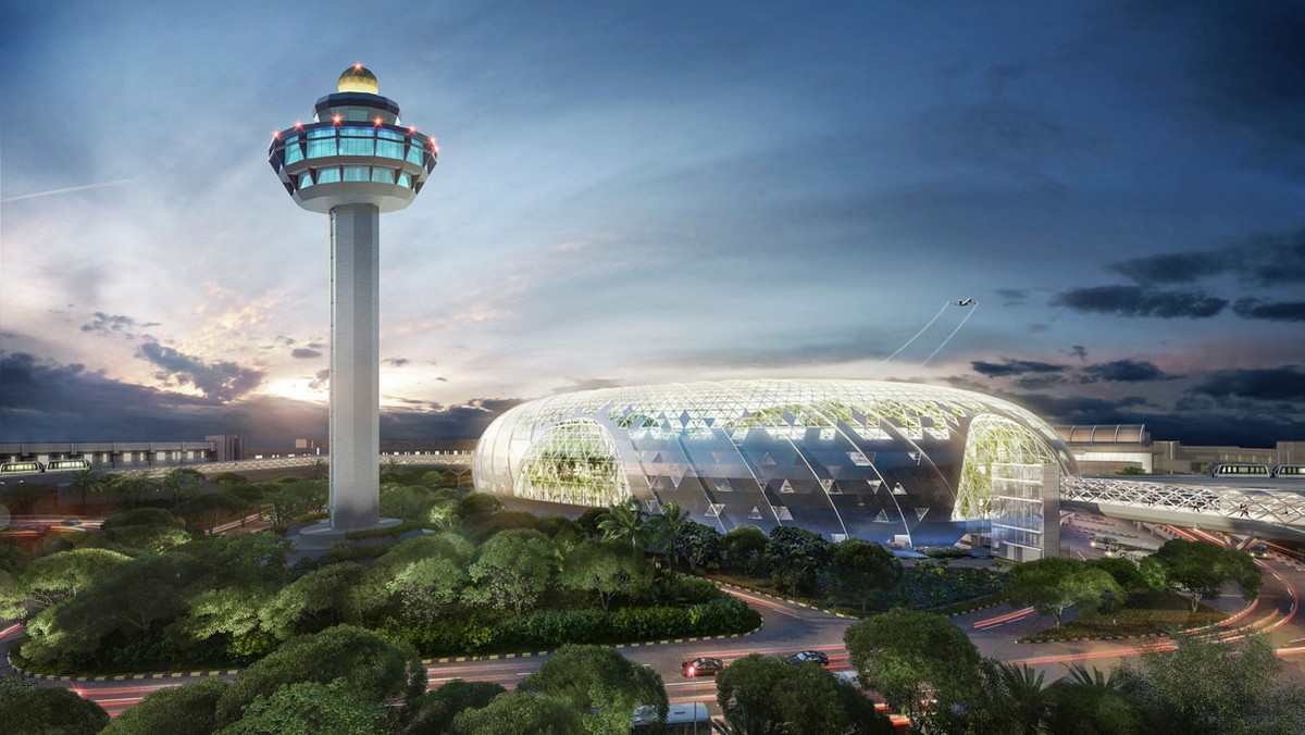 Lotnisko Changi w Singapurze,  projekt centrum handlowego "Jewel"