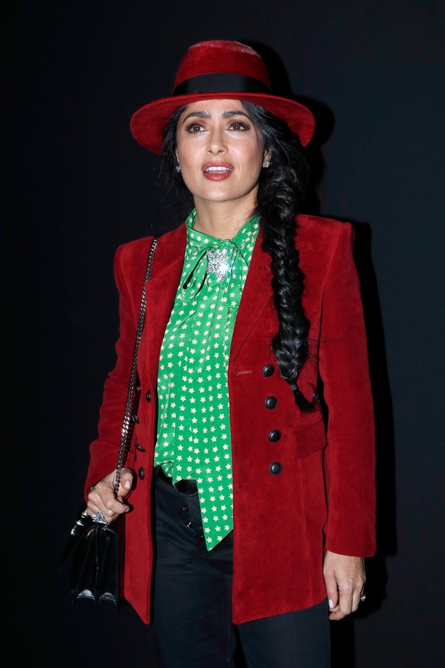 Salma Hayek na Paris Fashion Week