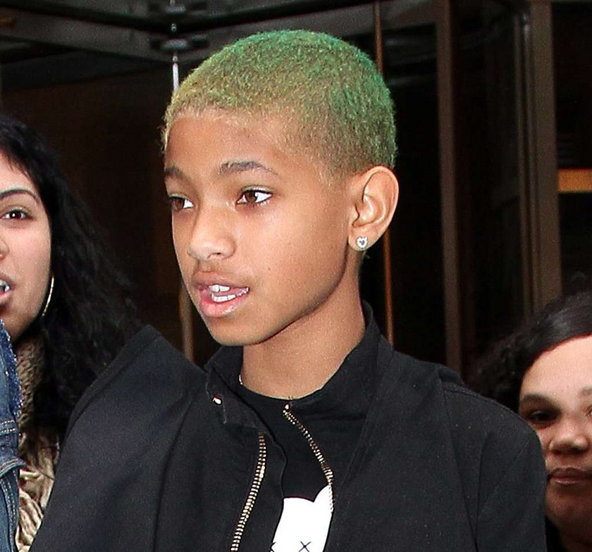 Zielone włosy Willow Smith