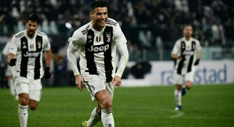 Cristiano Ronaldo went back top of the Serie A scorers with 17 goals.