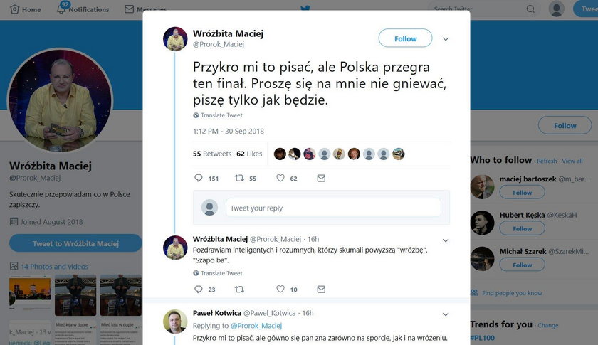 Wielka wpadka Wróżbity Macieja? "Ktoś robi sobie żarty z przepowiadania przyszłości"