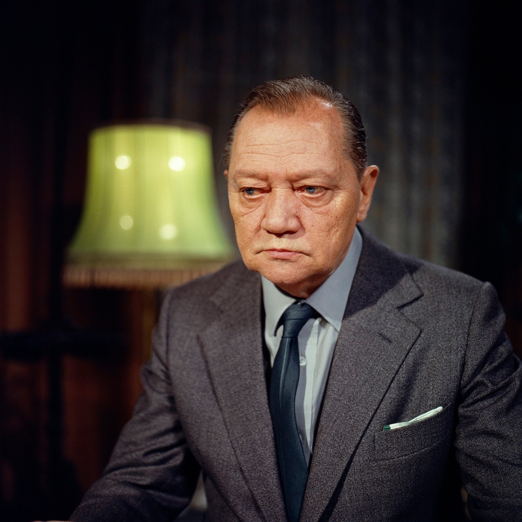 Český herec Rudolf Hrušínský starší.