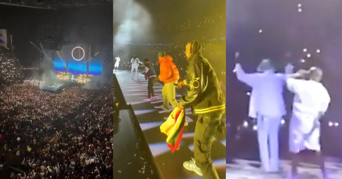 Davido celebrates Stonebwoy on stage at sold O2 Arena show as they perform (WATCH) - Vimarsana News