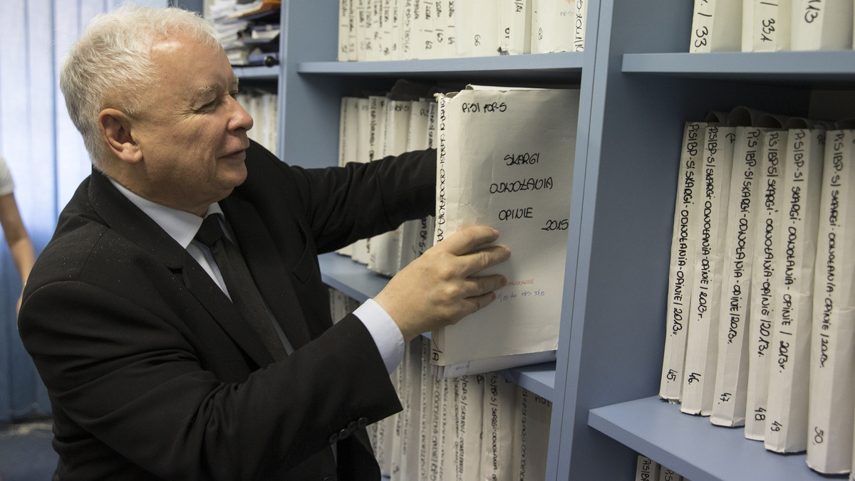 Wybory parlamentarne 2019. Jarosław Kaczyński o rzekomych "teczkach" na współpracowników