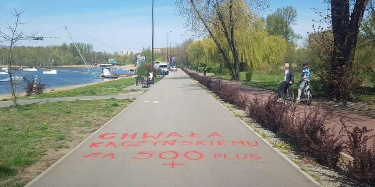 „Chwała Kaczyńskiemu” – napisy w Sosnowcu