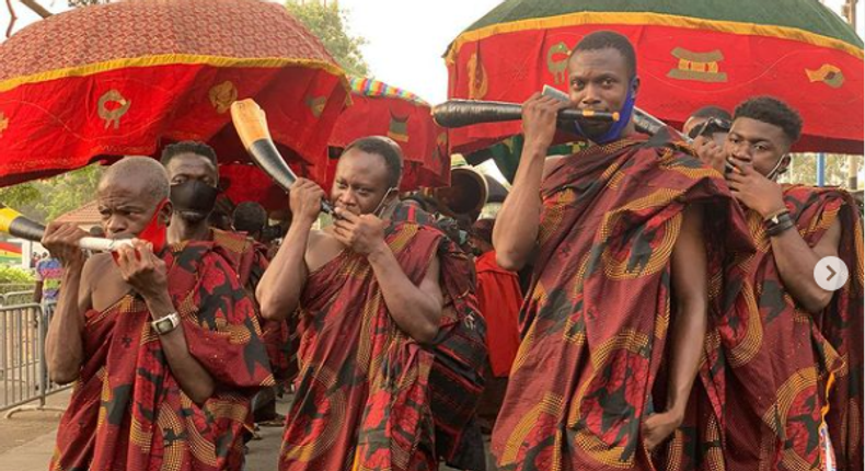 Rich cultural display at Ex-President JJ Rawlings' funeral