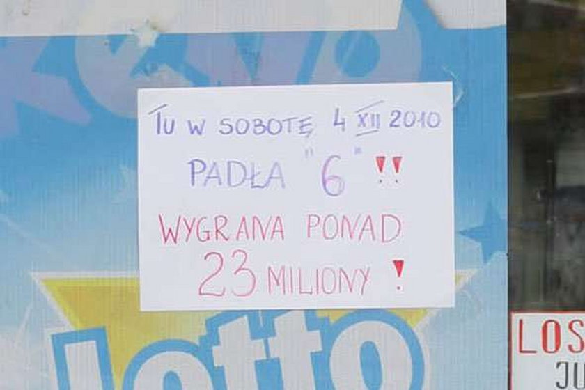 Ktoś wygrał 23 miliony w lotto!