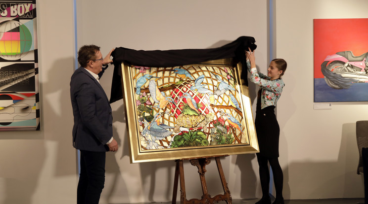 Sávolt Karolina, Magyarország egyik legfiatalabb alkotóművészének Jégmadarak szabadon című olajfestménye visszaköszön a pályázat grafikai anyagain, ezzel is alkotásra inspirálva a fiatalokat.