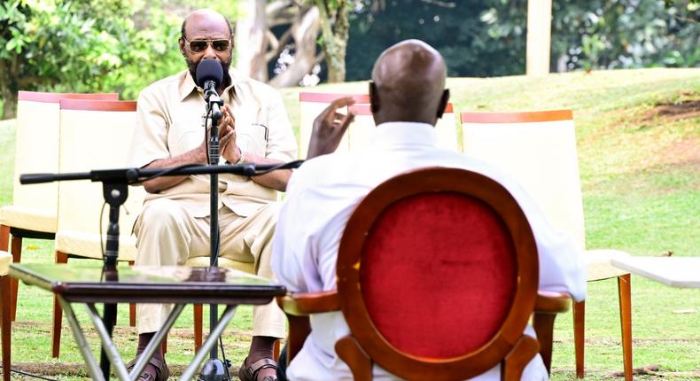 President Yoweri Museveni met Uganda’s Ambassador to Somalia, Prof. Sam Tulya-Muhika at State House, Entebbe