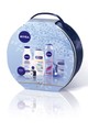 Kényeztető csomag NIVEA 4499 Ft Tartalma: Supreme Touch krémtusfürdő, Express Hidratálás testápoló, Nivea Creme,Labello, Diamond Gloss gyémántfény sampon 