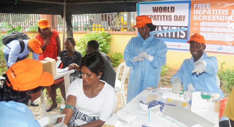 Public screening marking World Hepatitis Day in Ibadan