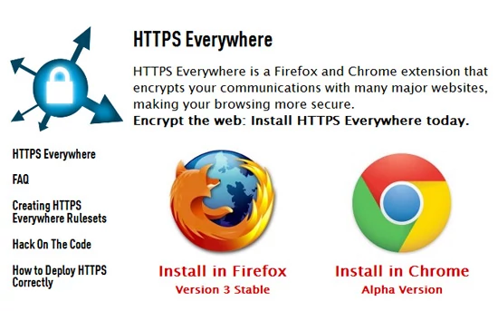 Jednym z pomysłów jak poradzić sobie z problemem jest przeniesienie na platformę mobilną projektu HTTPS Everywhere