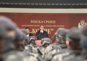 Aleksandar Vučić prisustvuje obeležavanju Dana jedinice Kobre