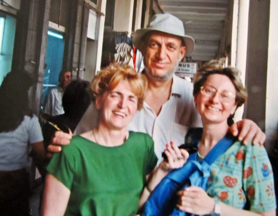 Sa Slobodanom Mićićiem i prijateljicom u Indokini