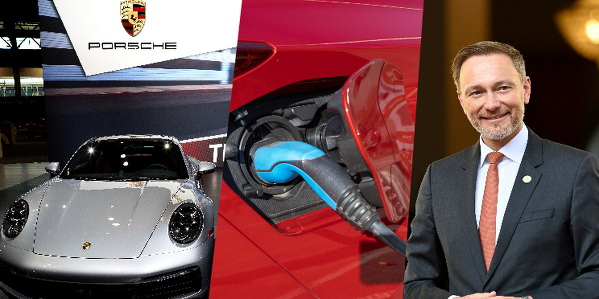 Wprowadzenie poprawki dopuszczającej silniki spalinowe wzbudziło kontrowersje Orędownikiem tego paliwa jest Porsche i niemiecki minister finansów Christian Lindner.