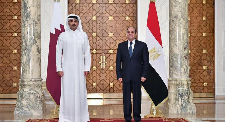 le président rencontre l'émir du Qatar pour un cessez-le-feu à Gaza