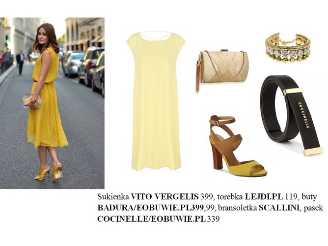 STYLIZACJE z żółtymi ubraniami