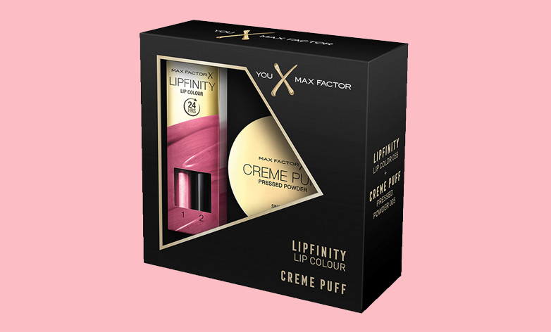 Zestaw Max Factor: pomadka Lipfinity + puder Creme Puff