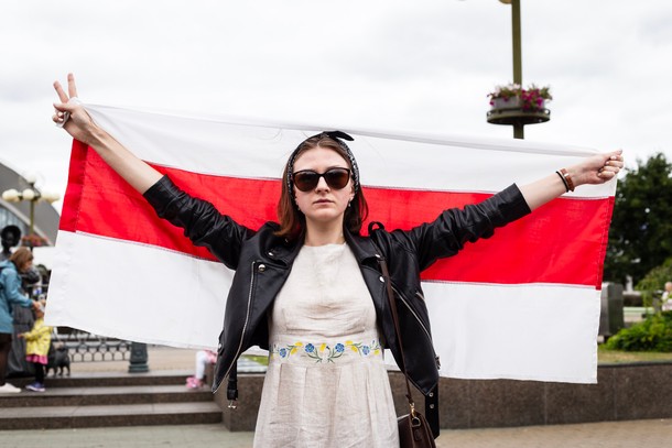 Białoruś. Protest kobiet w Mińsku