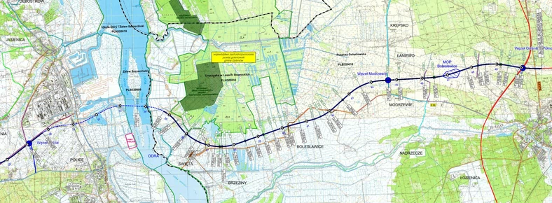 Mapa ZOS Police-Goleniów